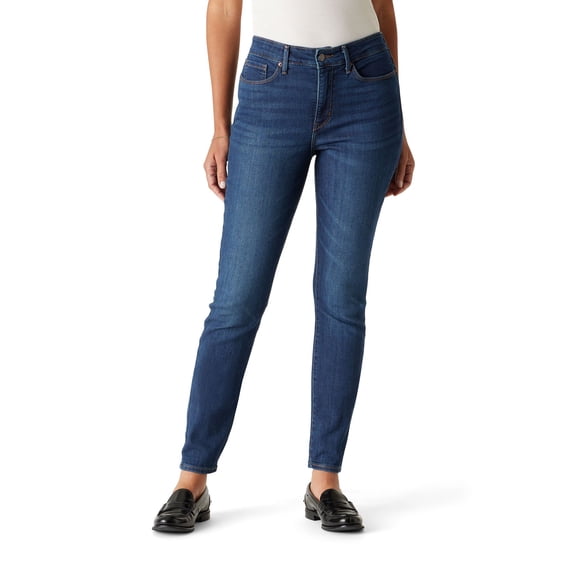 Levi Strauss Signature Women's Mid Rise Skinny Jeans, Tummy-Smoothing Pannel, Sizes 2-20
