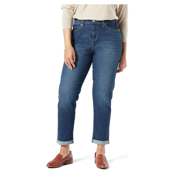 Levi Strauss Signature Women's Mid Rise Slim Fit Boyfriend Jeans, Sizes 0-22