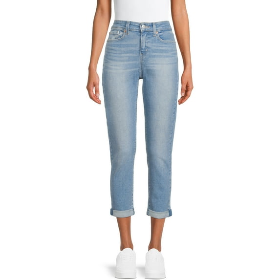Levi Strauss Signature Women's Mid Rise Slim Fit Boyfriend Jeans, Sizes 0-22