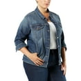 thumbnail image 1 of Levi Strauss Signature Women's Plus Size Denim Trucker Jacket, 1 of 3
