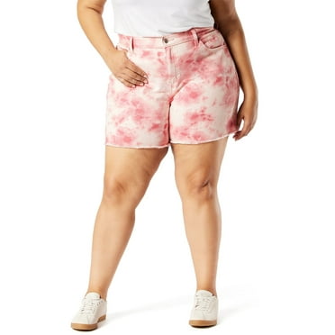 Levi Strauss Signature Women's Plus Size Heritage 5-Inch Fray Hem Shorts