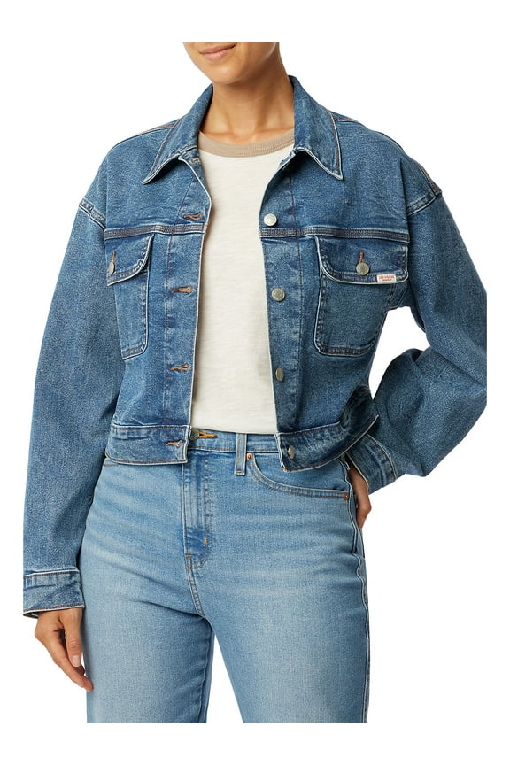 Women's Relaxed Trucker Jacket, Sizes XS-XL