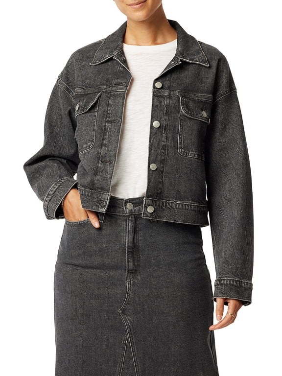 Women's Relaxed Trucker Jacket, Sizes XS-XL
