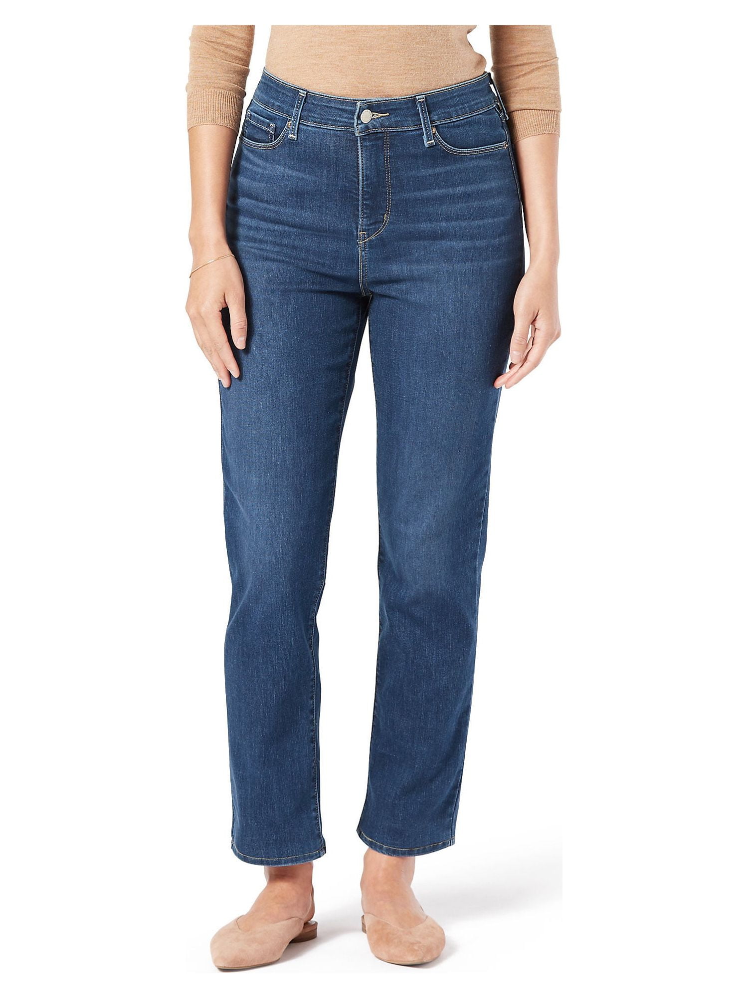 Levi Strauss Signature Women's Shaping High-Rise Straight Jeans