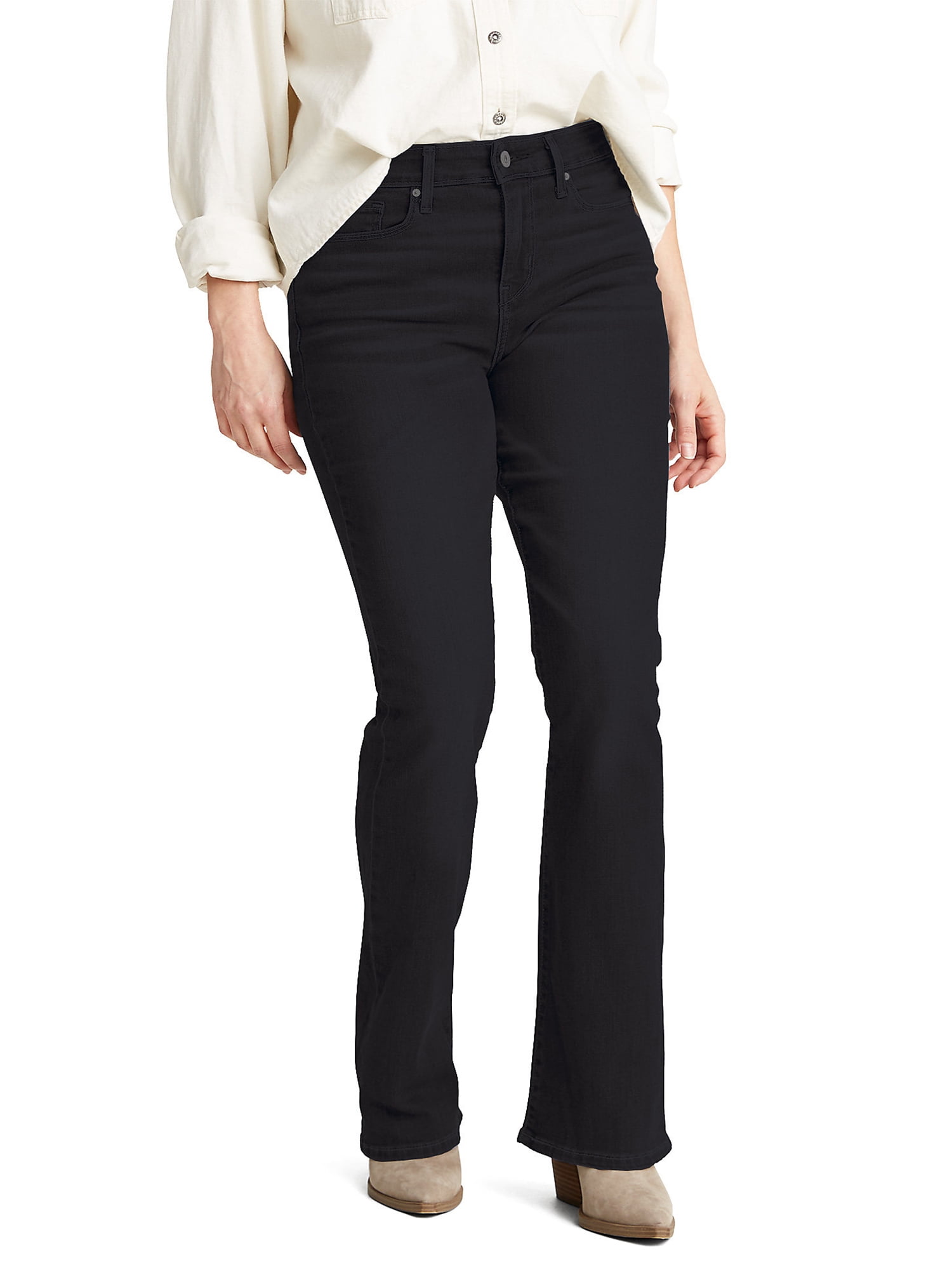 Levi Strauss Signature Women's and Women's Plus Mid Rise Slimming Bootcut Jeans, Sizes 2-26