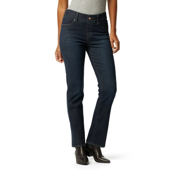 Levi Strauss Signature Women's Shaping Perfect Pull On Straight Jeans, Sizes 2-16