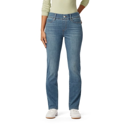 Levi Strauss Signature Women's and Women's Plus Shaping Perfect Pull On Straight Jeans, Sizes 2-20