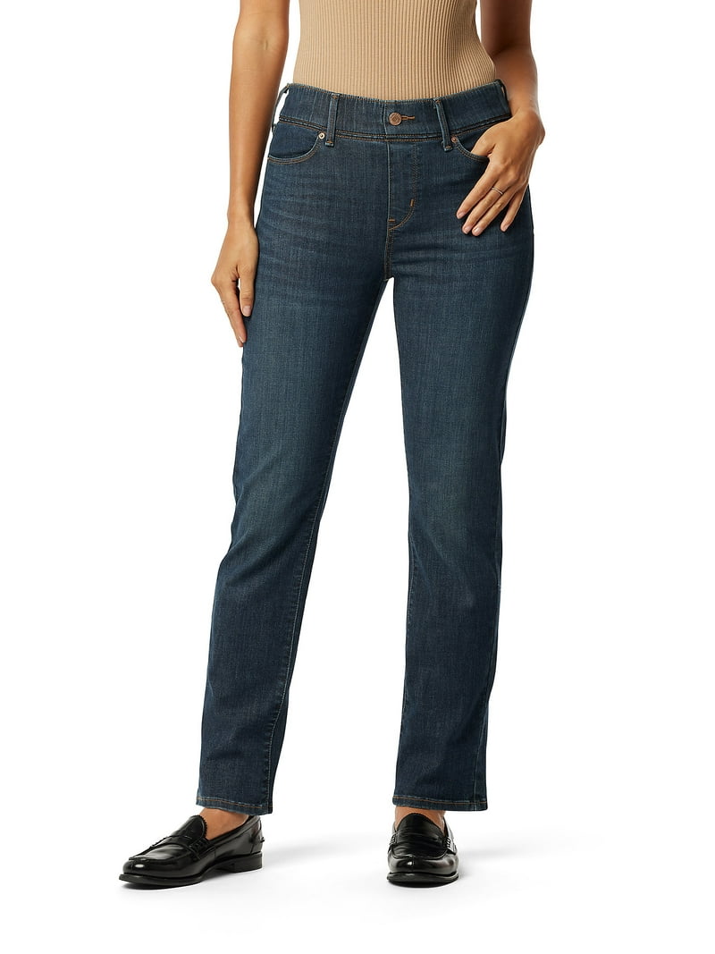 Levi Strauss Signature women's Shaping Pull On Straight Jeans
