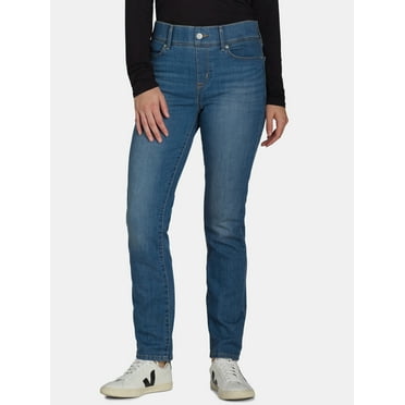 Levi Strauss Signature Women's Shaping Perfect Pull On Straight Jeans, Sizes 2-16