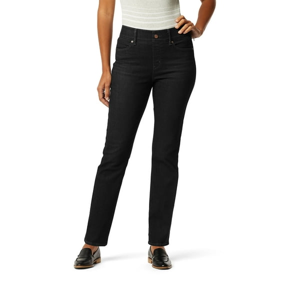 Levi Strauss Signature Women's Shaping Perfect Pull On Straight Jeans, Sizes 2-16