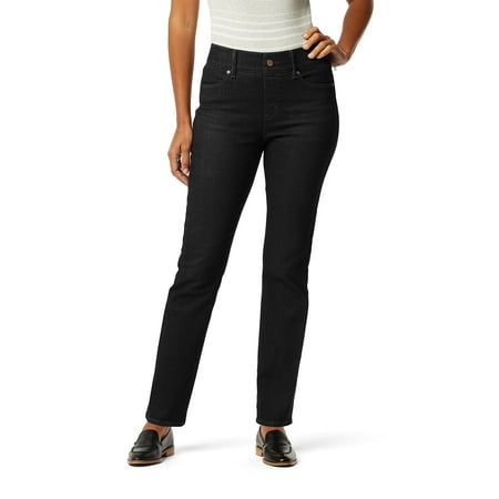 Levi Strauss Signature Women's and Women's Plus Shaping Perfect Pull On Straight Jeans