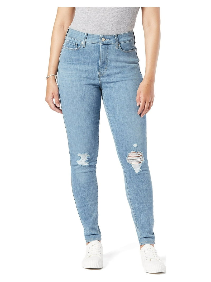 Jeans Skinny Femme LEVI'S Demi Curve - Taille W29 L32 Noir - Occasion Très Bon état