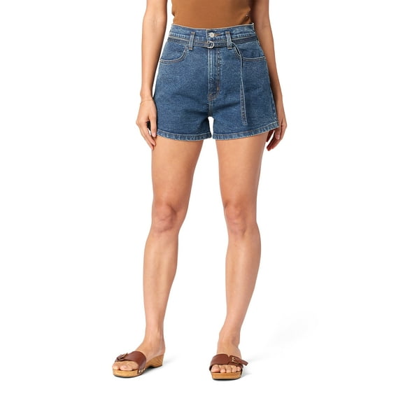 Levi Strauss Signature Women's Vintage A-Line Belt Shorts, Sizes 0-14