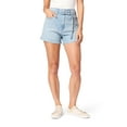 thumbnail image 1 of Levi Strauss Signature Women's Vintage A-Line Belt Shorts, Sizes 0-14, 1 of 2