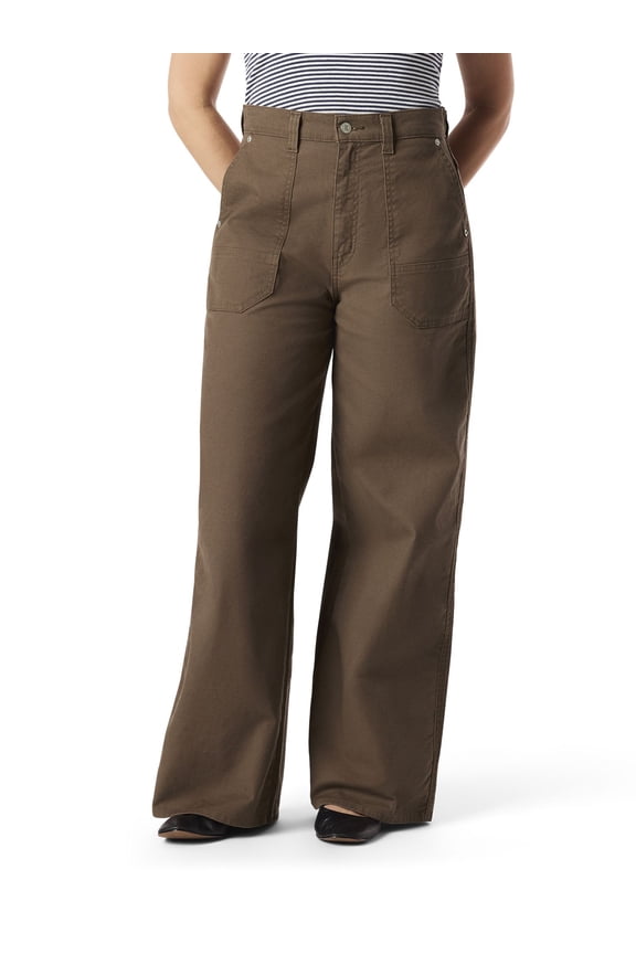 Women's Vintage Cinch Waist Loose Cargo Jean