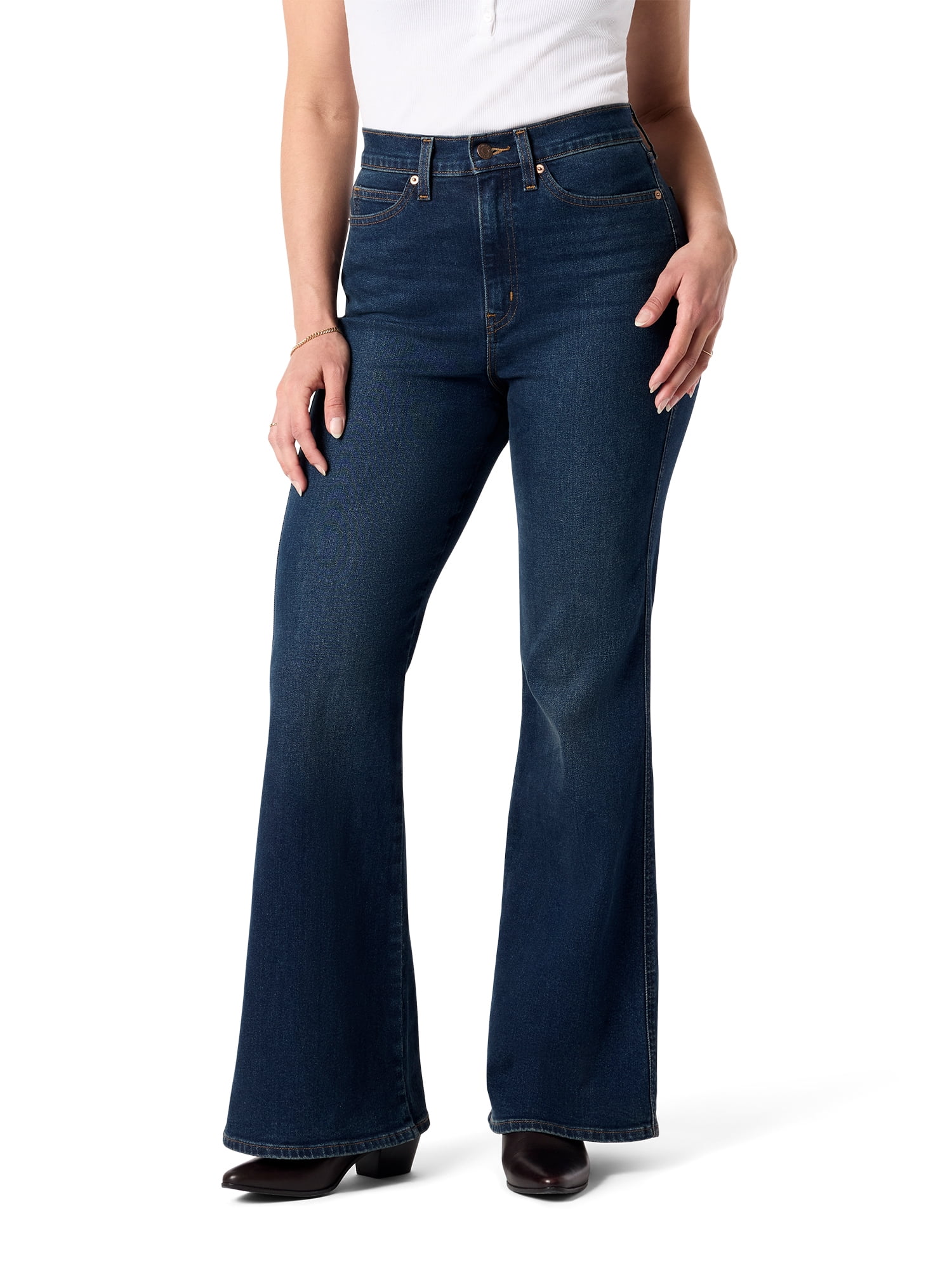 Levi Strauss Signature Women's Vintage High Rise Flare Jeans