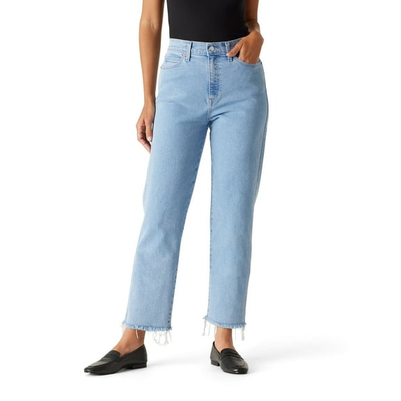 Levi Strauss Signature Women's and Women's Plus High Rise Straight Jean, Sizes 2-28