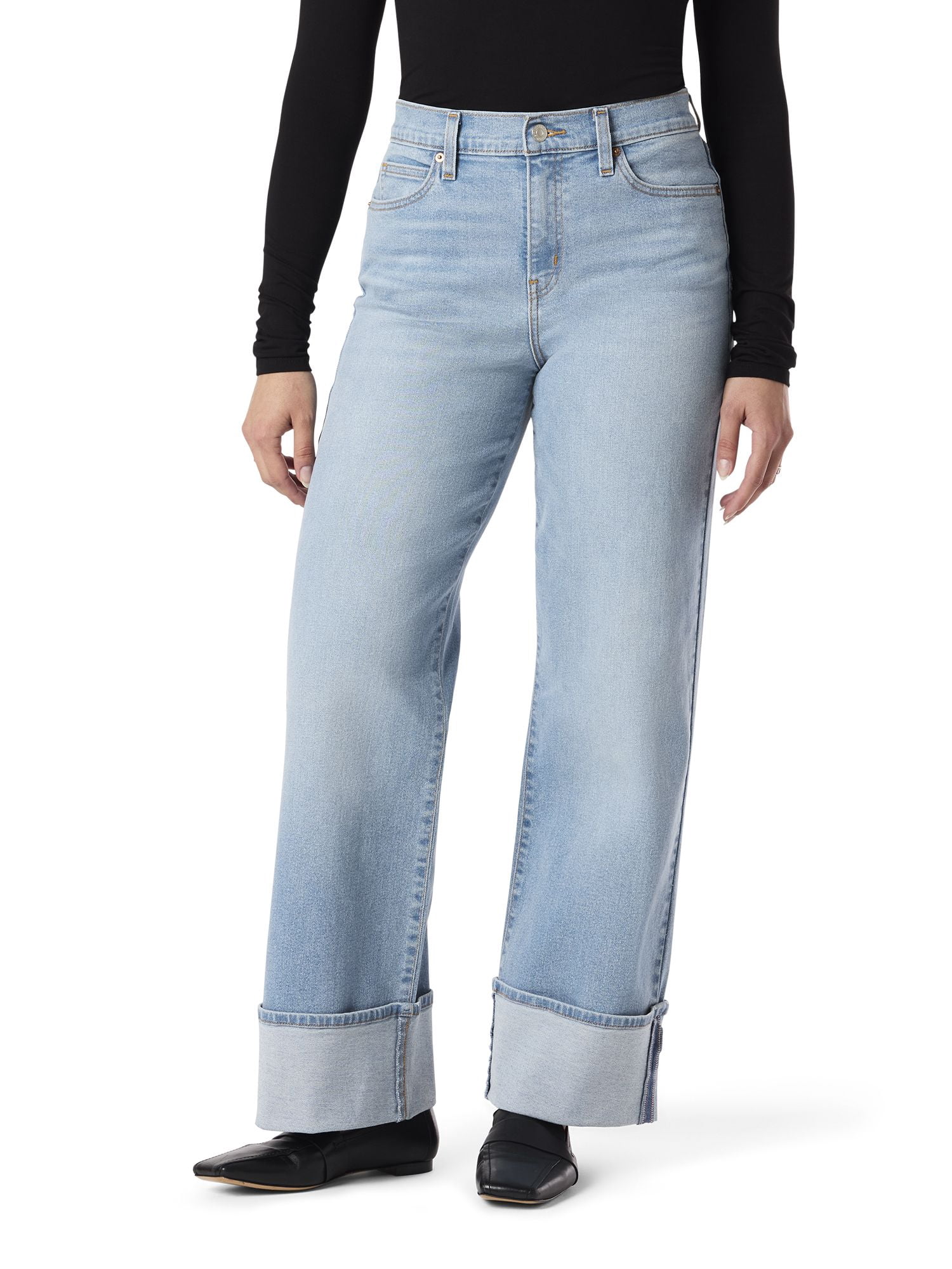 Levi Strauss Signature Women's and Women's Plus Vintage Relaxed Cuffed Stovepipe Jeans