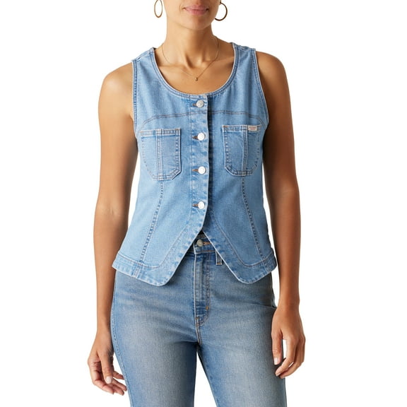 Levi Strauss Signature Women's Vintage Summer Vest, Sizes XS-XXL