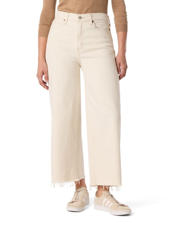 Women's and Women's Plus Vintage Wide Leg Crop Jeans