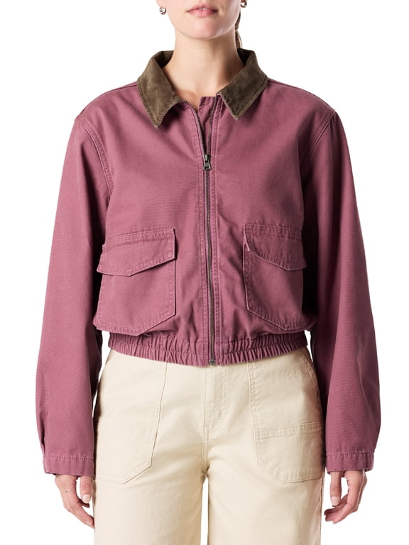 Women's Vintage Zip Cinch Lined Jacket