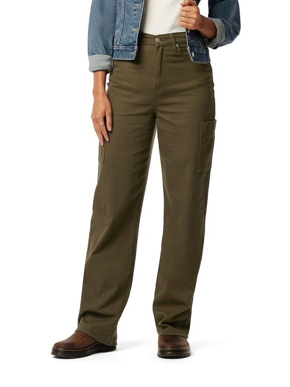 Women's and Women's Plus Heritage High Rise Utility Loose Straight Jean, Sizes 0-14