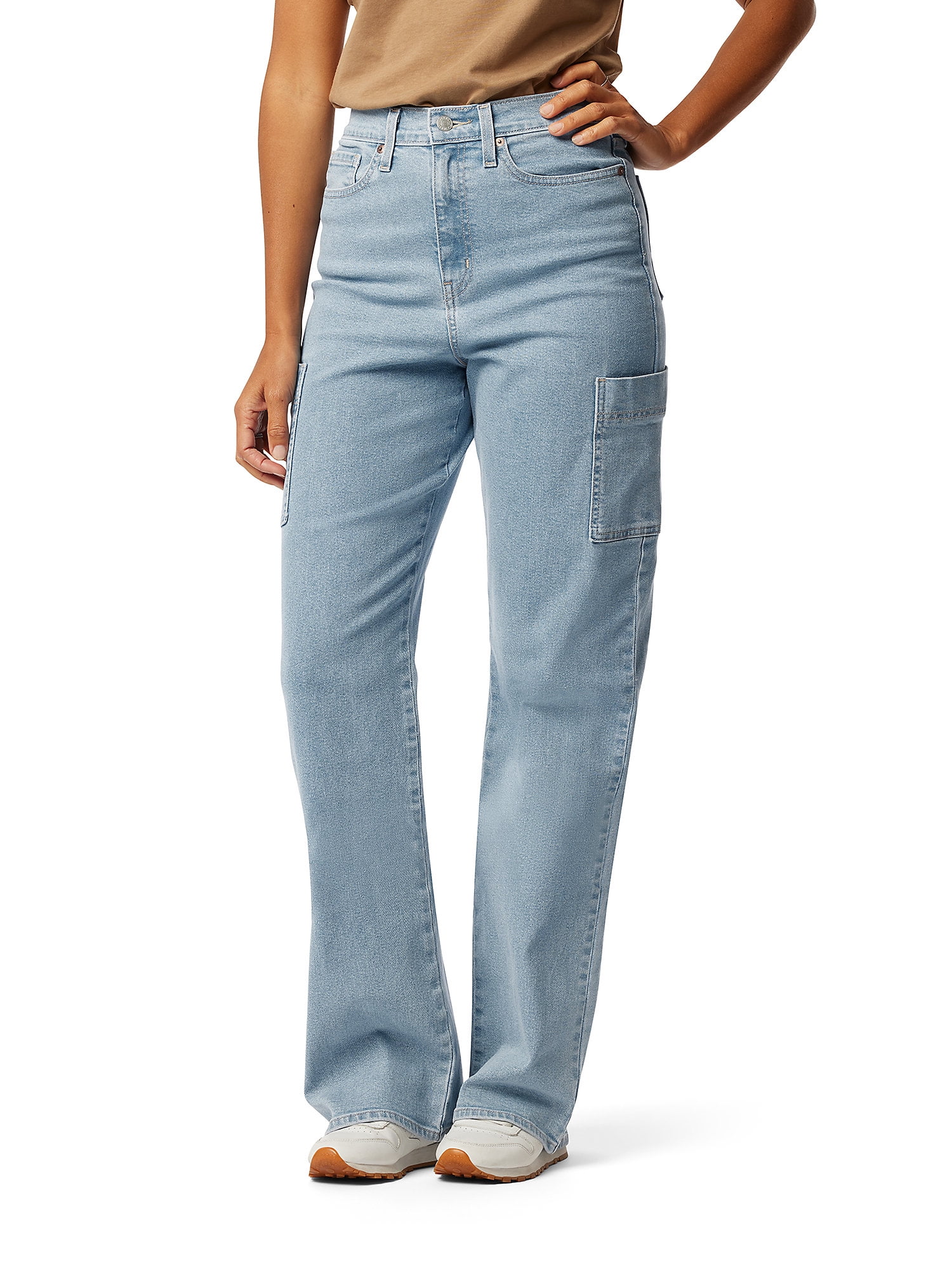 Levi Strauss Signature Women's and Women's Plus Heritage High Rise Utility Loose Straight Jean