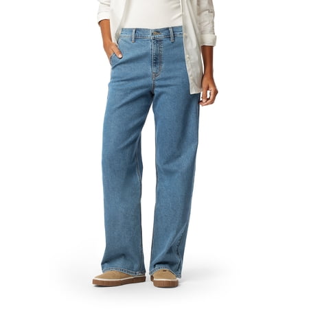 Levi Strauss Signature Women's and Women's Plus Heritage Loose Straight Trouser Jeans, Sizes 0-20 Plus
