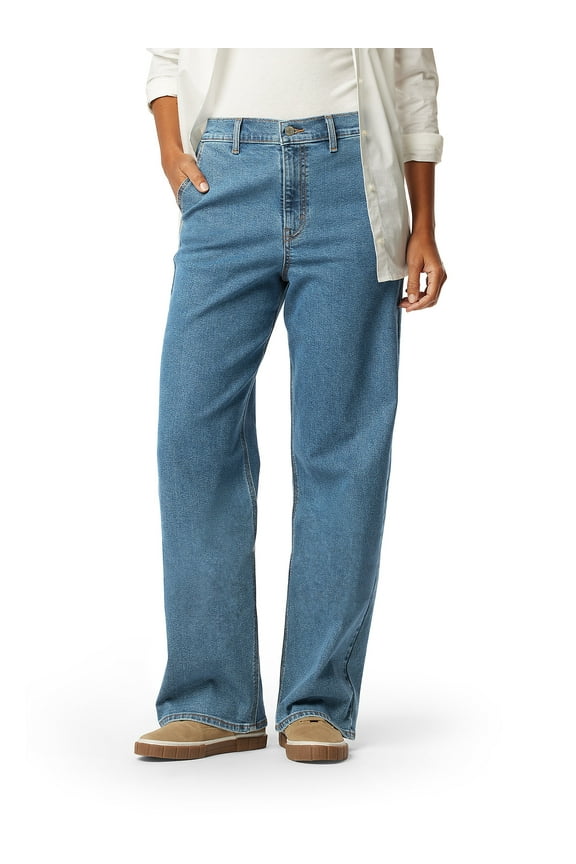 Women's and Women's Plus Heritage Loose Straight Trouser Jeans, Sizes 0-20 Plus