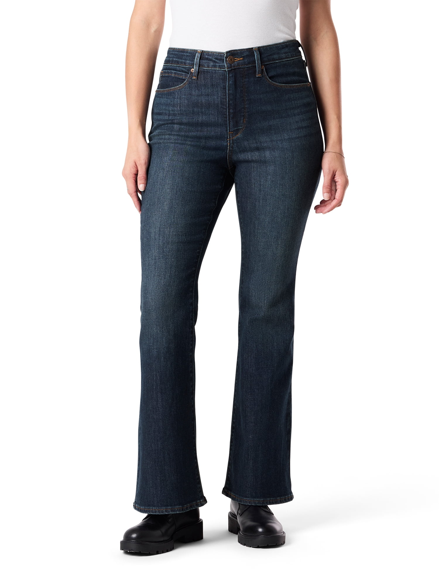 Levi Strauss Signature Women's and Women's Plus High Rise Flare Jeans