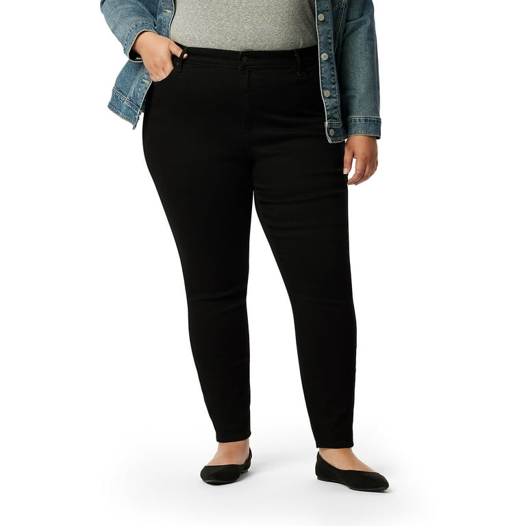 Levi Strauss Signature Women s and Women s Plus High Rise Skinny Jean Sizes 0 28 Walmart