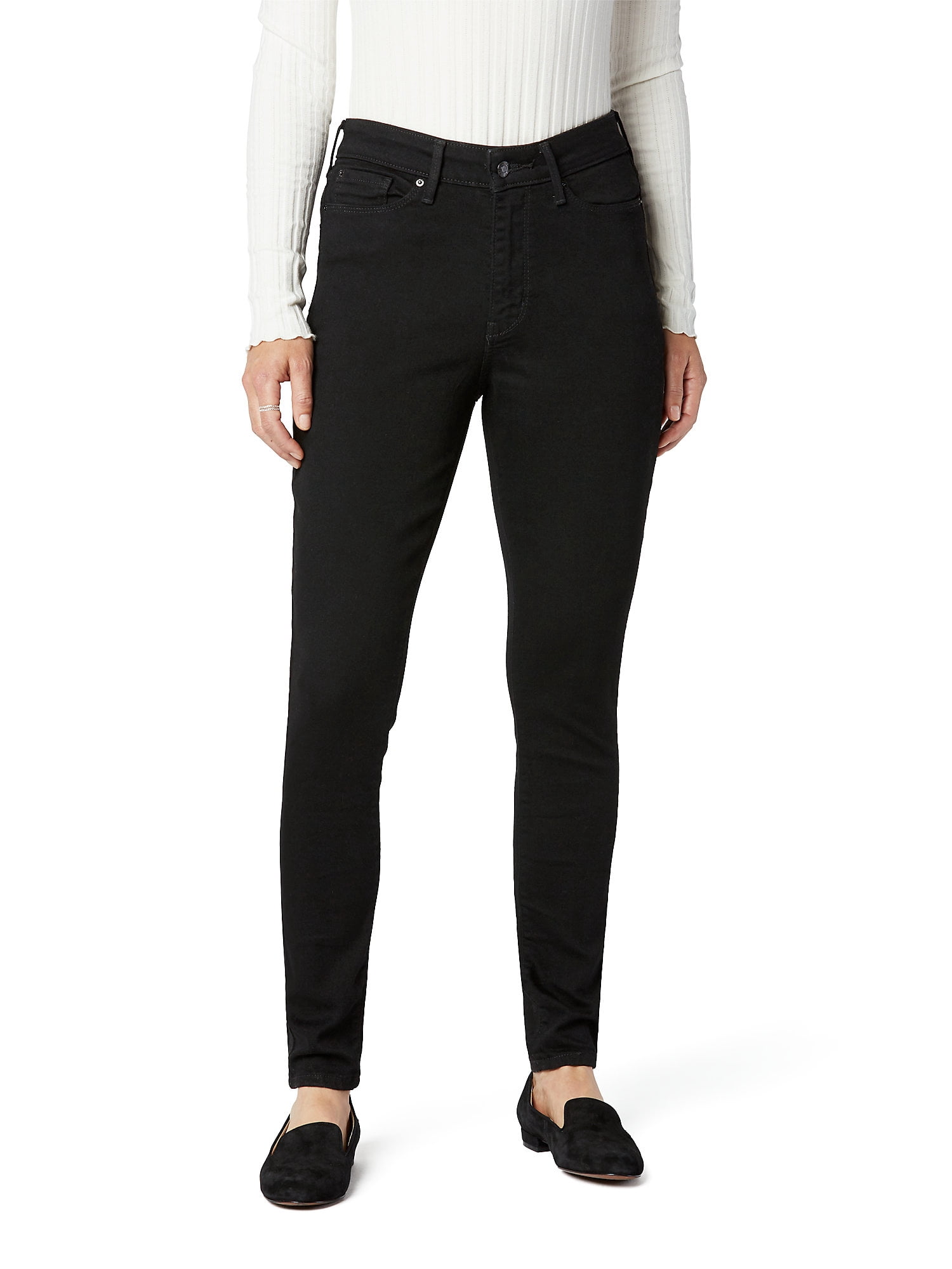 Levi Strauss Signature Women's and Women's Plus High Rise Skinny Jeans, Inseams: Short, Regular and Long, Sizes 2-28