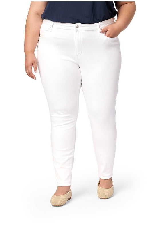 Women's and Women's Plus High Rise Skinny Jeans, Inseams: Short, Regular and Long, Sizes 2-28