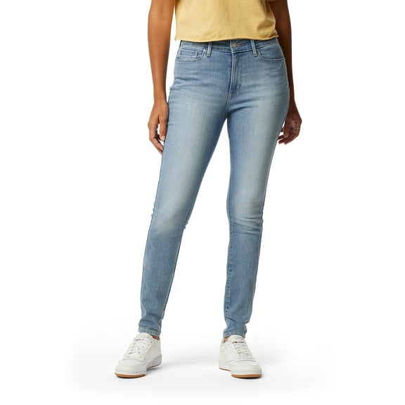 Levi Strauss Signature Women's and Women's Plus High Rise Skinny Jeans, Inseams: Short, Regular and Long, Sizes 2-28