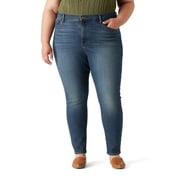 Levi Strauss Signature Women's and Women's Plus High Rise Skinny Jeans, Sizes 2-26