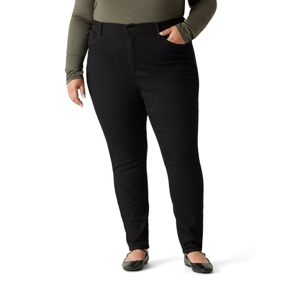 Levi Strauss Signature Women's and Women's Plus High Rise Skinny Jeans, Sizes 2-26
