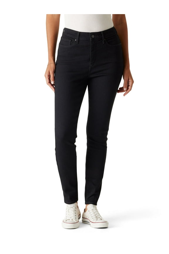 Women's and Women's Plus High Rise Skinny Jeans, Available in Inseams: 27", 29", 31", Sizes 2-28
