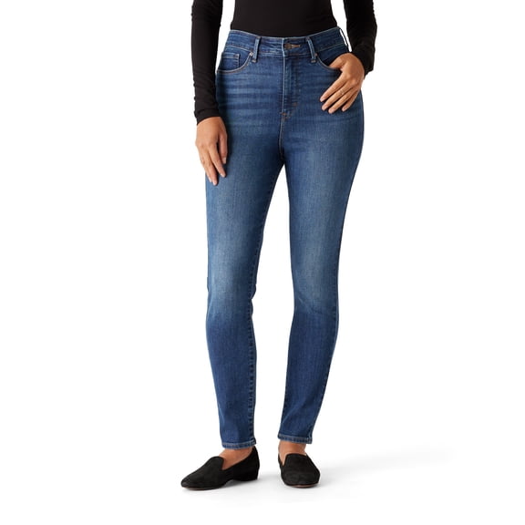 Levi Strauss Signature Women's and Women's Plus High Rise Skinny Jeans, Available in Inseams: 27", 29", 31", Sizes 2-28