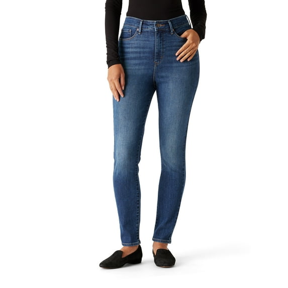 Levi Strauss Signature Women's and Women's Plus High Rise Skinny Jeans, Available in Inseams: 27", 29", 31", Sizes 2-28
