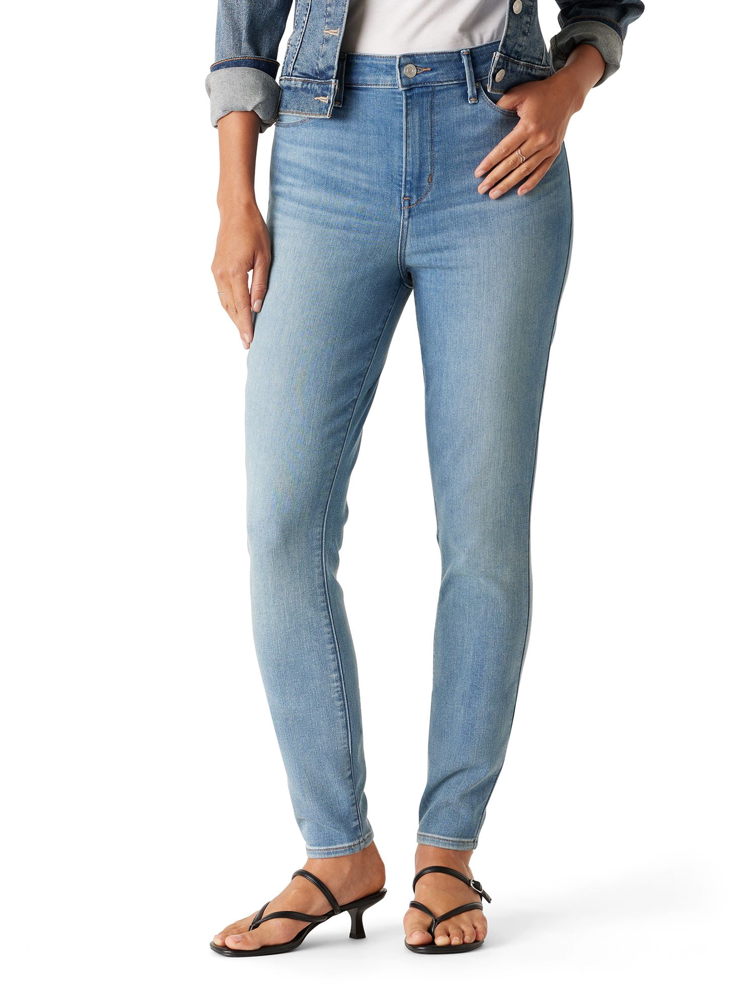 Levi Strauss Signature Women's and Women's Plus High Rise Skinny Jeans, Sizes 2-26