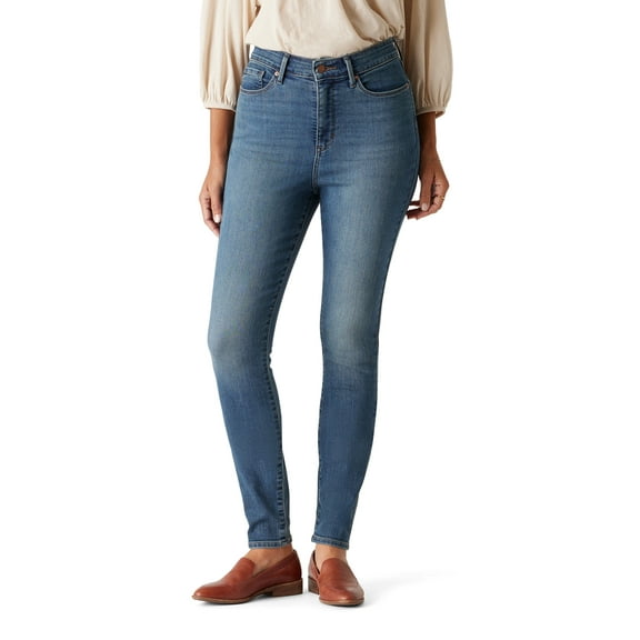 Levi Strauss Signature Women's and Women's Plus High Rise Skinny Jeans, Available in Inseams: 27", 29", 31", Sizes 2-28