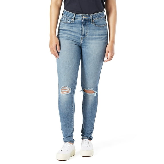 Levi Strauss Signature Women's and Women's Plus High Rise Skinny Jeans, Inseams: Short, Regular and Long, Sizes 2-28