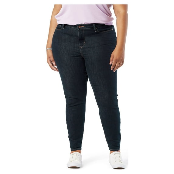 Levi Strauss Signature Women's and Women's Plus High Rise Skinny Jeans, Inseams: Short, Regular and Long, Sizes 2-28