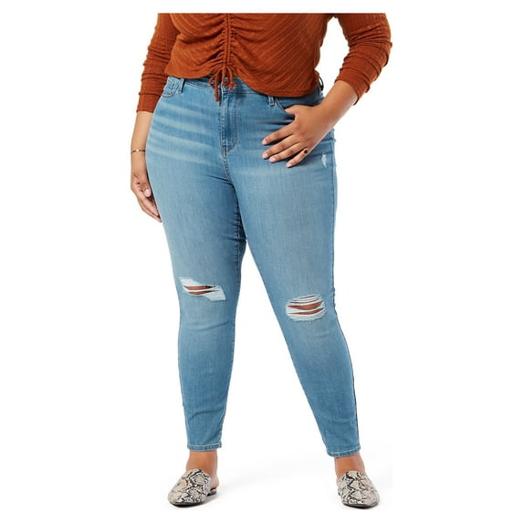 Levi Strauss Signature Women's and Women's Plus High Rise Skinny Jeans, Inseams: Short, Regular and Long, Sizes 2-28