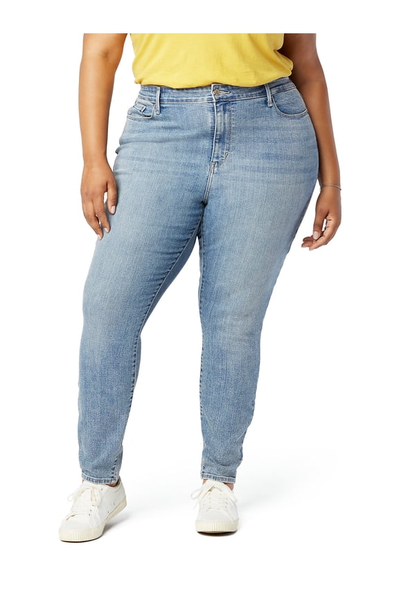 Women's and Women's Plus High Rise Skinny Jeans, Inseams: Short, Regular and Long, Sizes 2-28