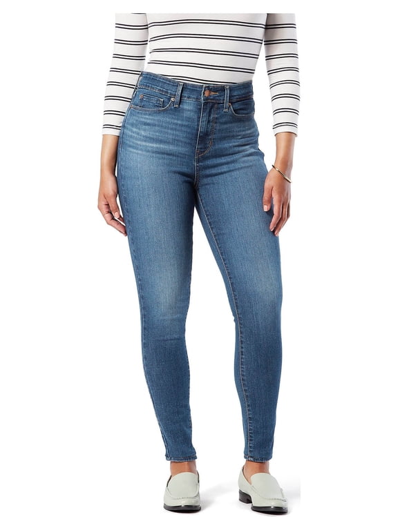 Women's and Women's Plus High Rise Skinny Jeans, Inseams: Short, Regular and Long, Sizes 2-28