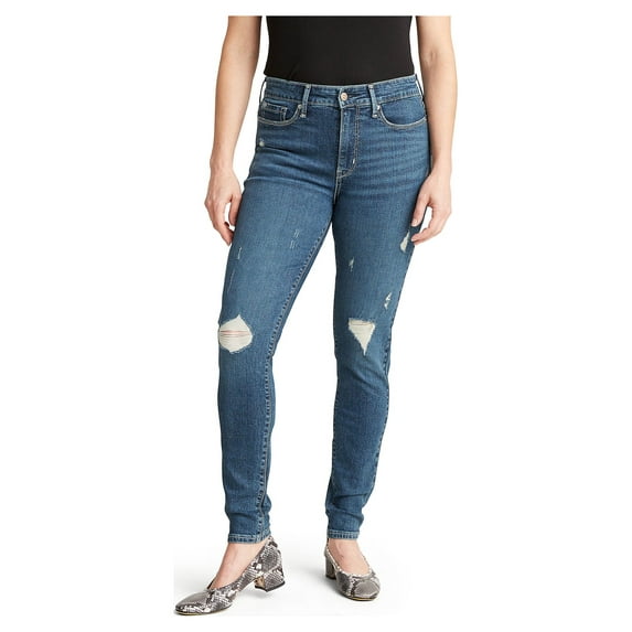 Levi Strauss Signature Women's and Women's Plus High Rise Skinny Jeans, Inseams: Short, Regular and Long, Sizes 2-28