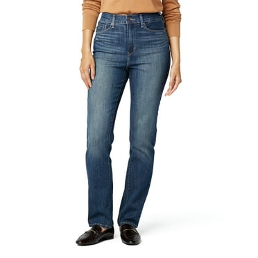 Levi Strauss Signature Women's and Women's Plus High Rise Straight Jean, Sizes 2-28