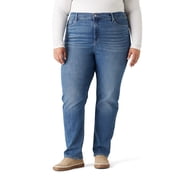 Levi Strauss Signature Women's and Women's Plus High Rise Straight Jeans, Inseams: 29", 31", 33", Sizes 2-26