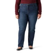 Levi Strauss Signature Women's and Women's Plus High Rise Straight Jeans, Inseams: 29", 31", 33", Sizes 2-26
